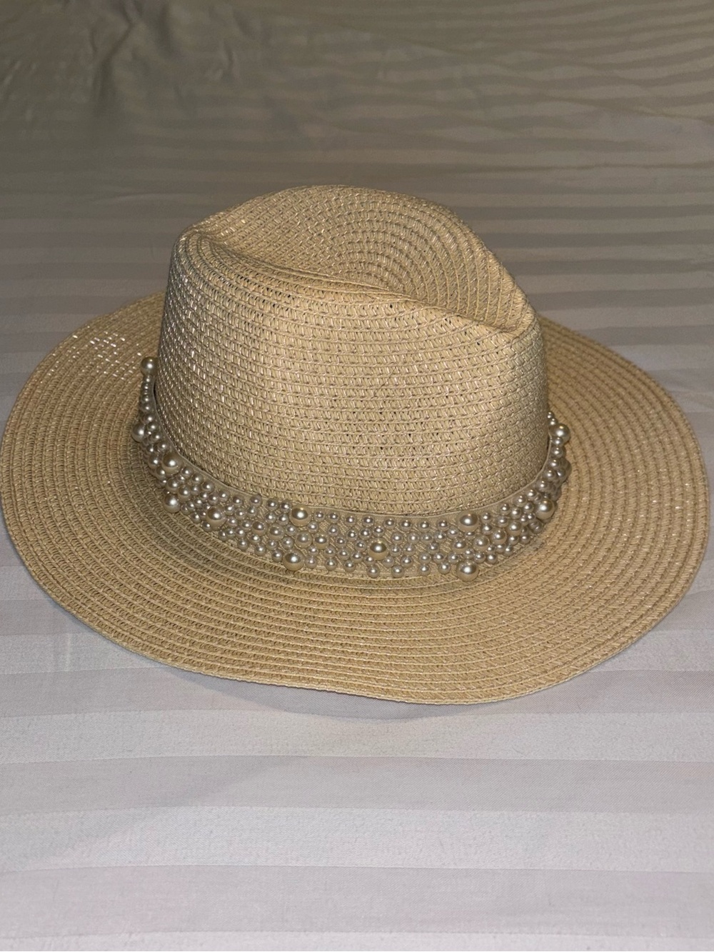 Pearl Straw Beach Hat